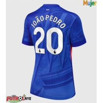 Camiseta Chelsea Joao Pedro #20 Primera Equipación para mujer 2025-26 manga corta
